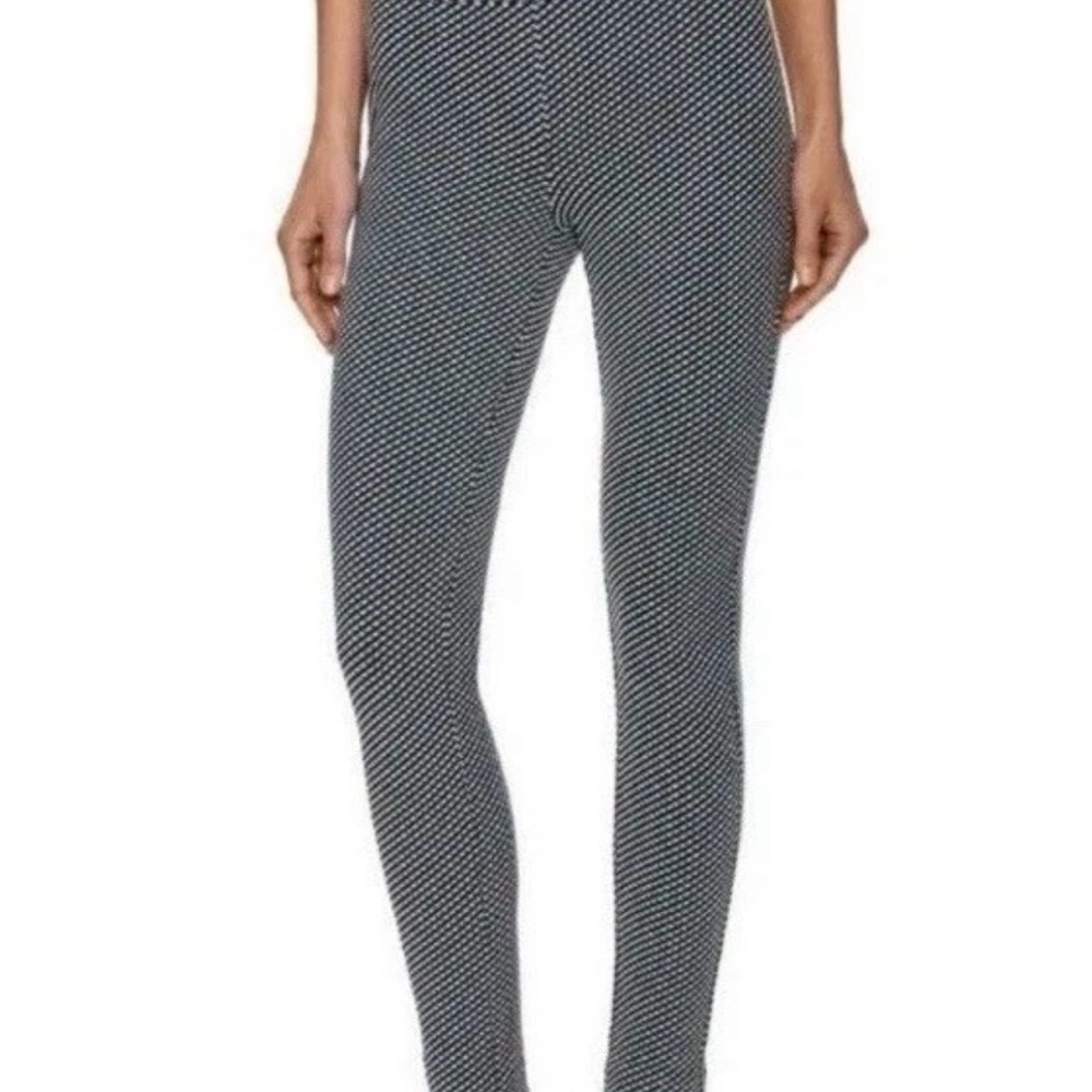 THEORY Abdelle skinny pants in Claymont -Women's Black and White Patterned Pants